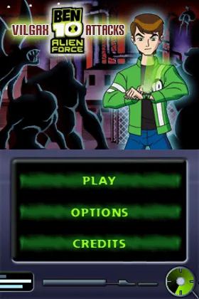 Ben 10 - Alien Force - Vilgax Attacks (USA) (En,Fr,De,Es,It) screen shot title